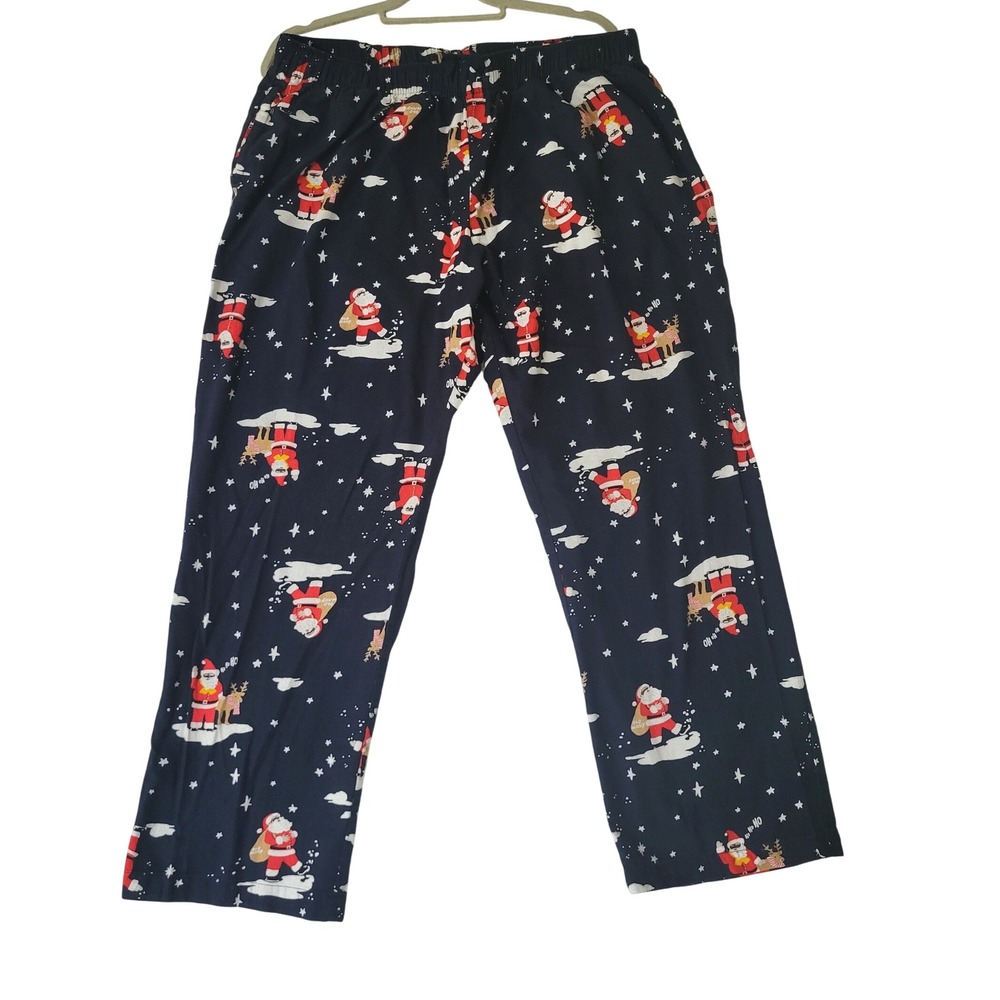 Old Navy Mens L Santa‎ Claus Pajama Pants Christmas Holiday Loungewear